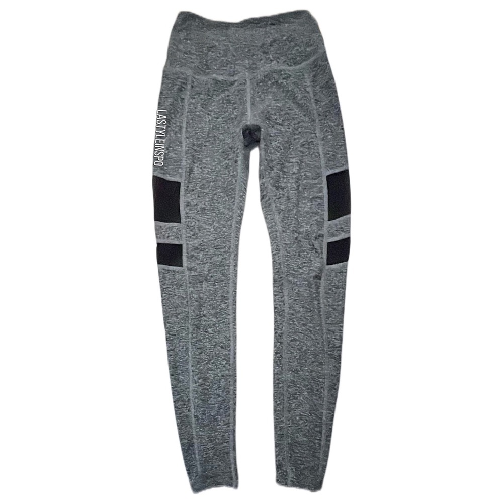 REVOLVE Beyond Yoga High Waisted Leggings Mesh Soft Gray Small - Picture 2 of 3